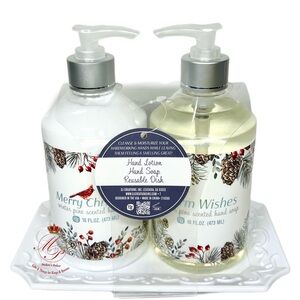 SJ Creations Winter Pine Scented Christmas Hand Wash & Hand Lotion Set 16 fl oz
